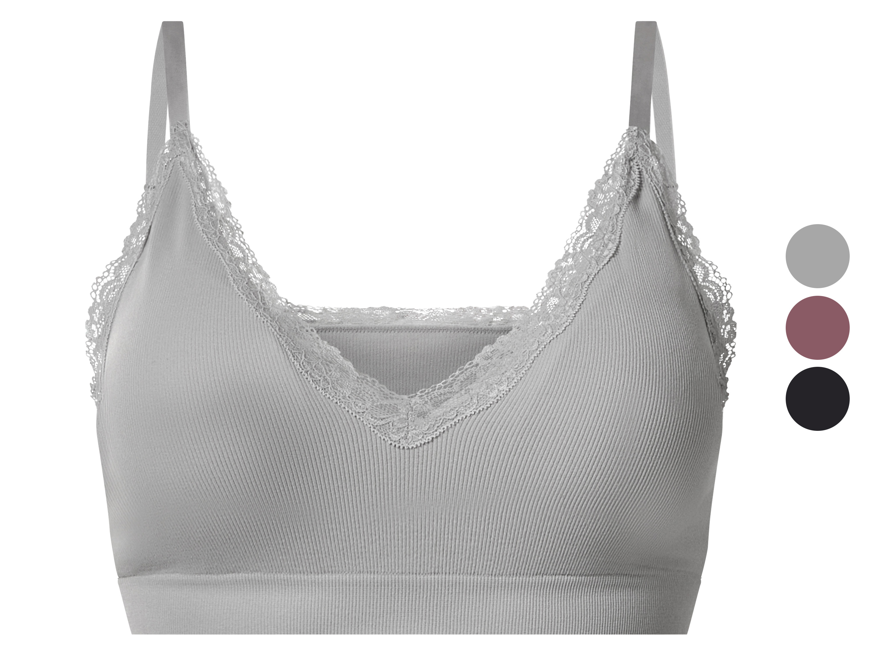 esmara® Biustonosz bustier damski prążkowany