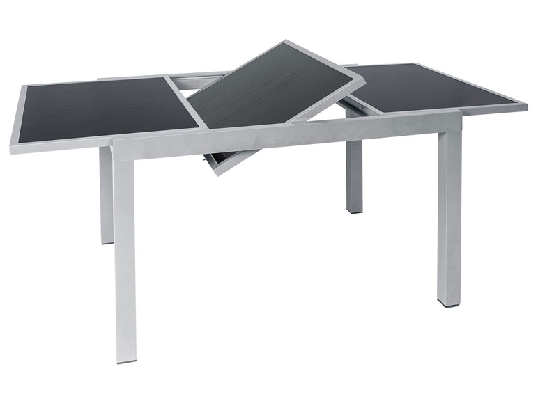 Pełny ekran: LIVARNO home Rozkładany aluminiowy stół ogrodowy Houston, 120/180 x 90 cm, srebrny - zdjęcie 7