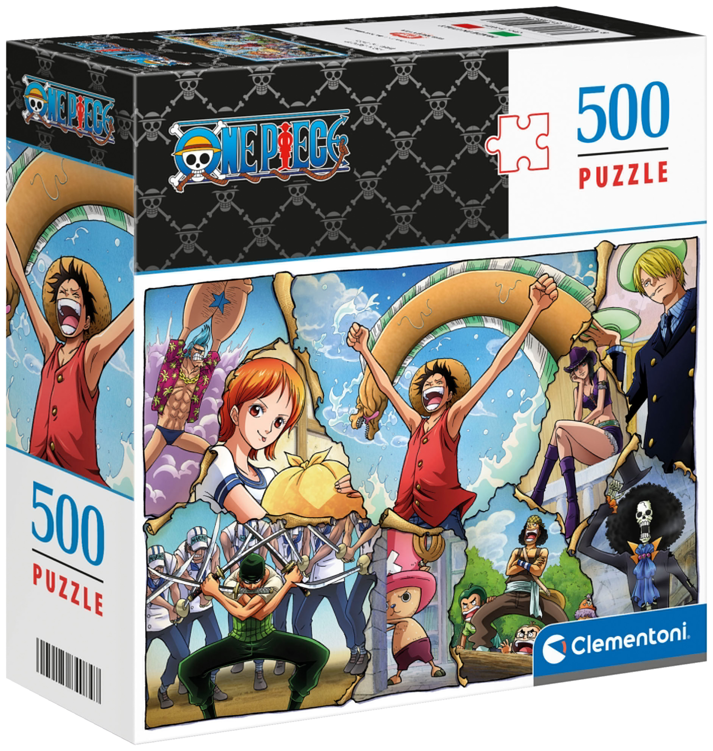 CLEMENTONI Zestaw puzzli Dragon Ball lub One Piece (One Piece – Zwycięzca)