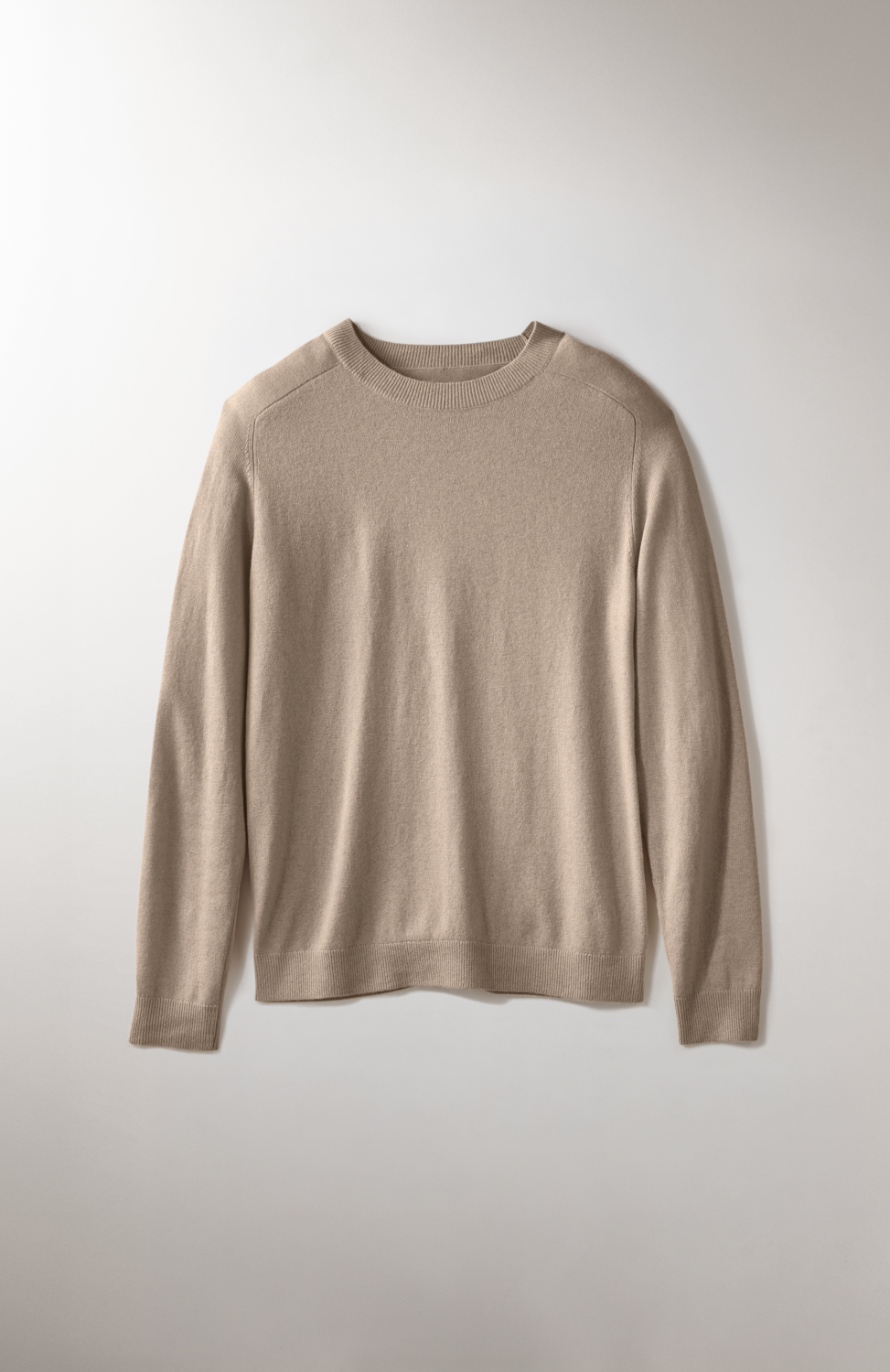 ESMARA MEN Sweter męski z dodatkiem kaszmiru i jedwabiu (beżowy, XXL (60/62))
