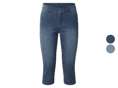 ESMARA® Damskie spodnie capri jeansowe, slim fit.