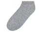 Szare, krótkie skarpetki bawełniane.