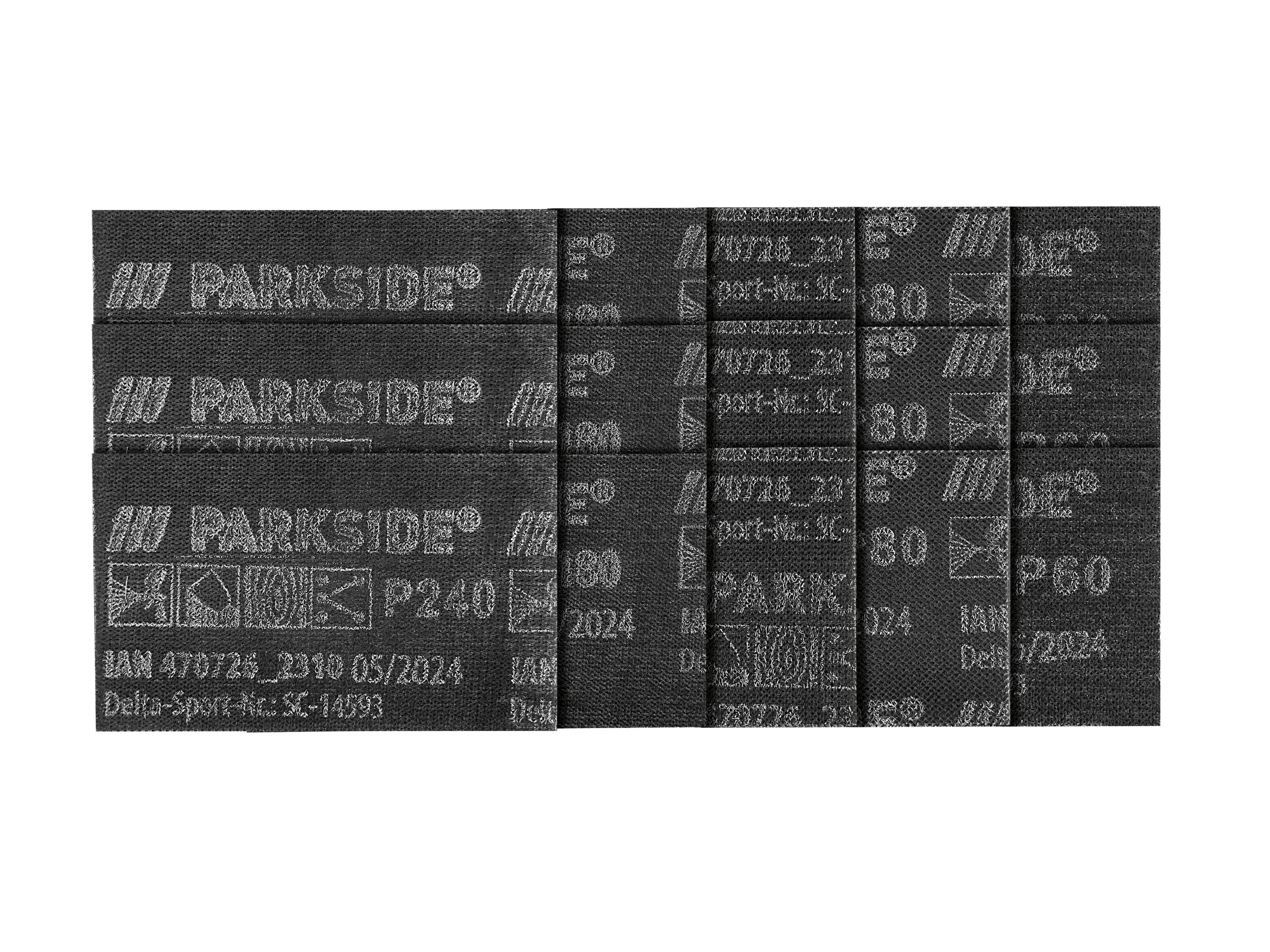 PARKSIDE PERFORMANCE® Zestaw siatek ściernych do drewna, szpachli, lakieru, tworzywa sztucznego i metalu  (Zestaw szlifierki oscylacyjnej)