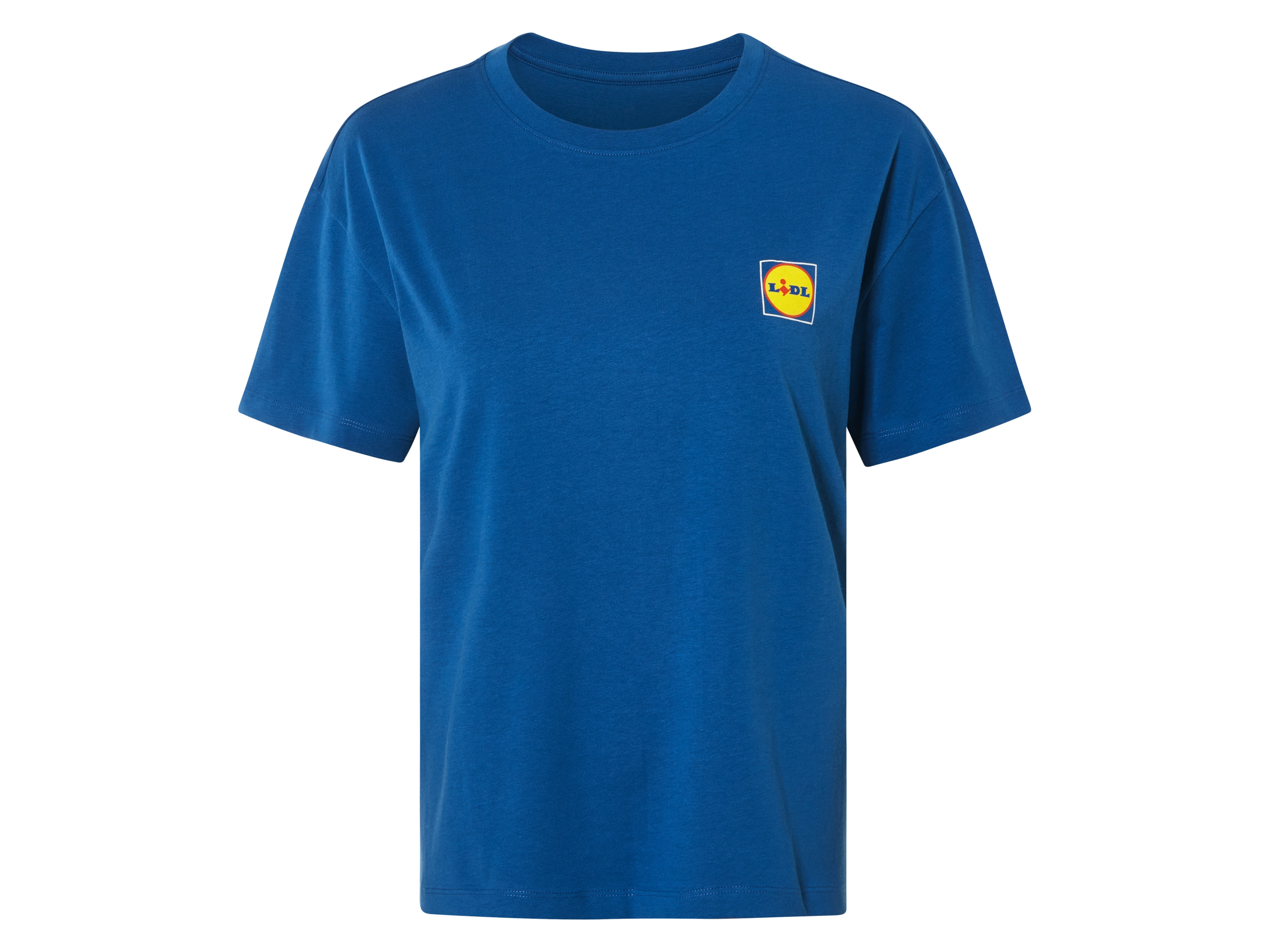 ESMARA® Lidl Damski T-Shirt, z czystej bawełny organicznej. (Niebieski, M (40/42))