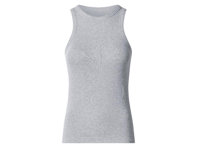Prosty szary top w prążki
