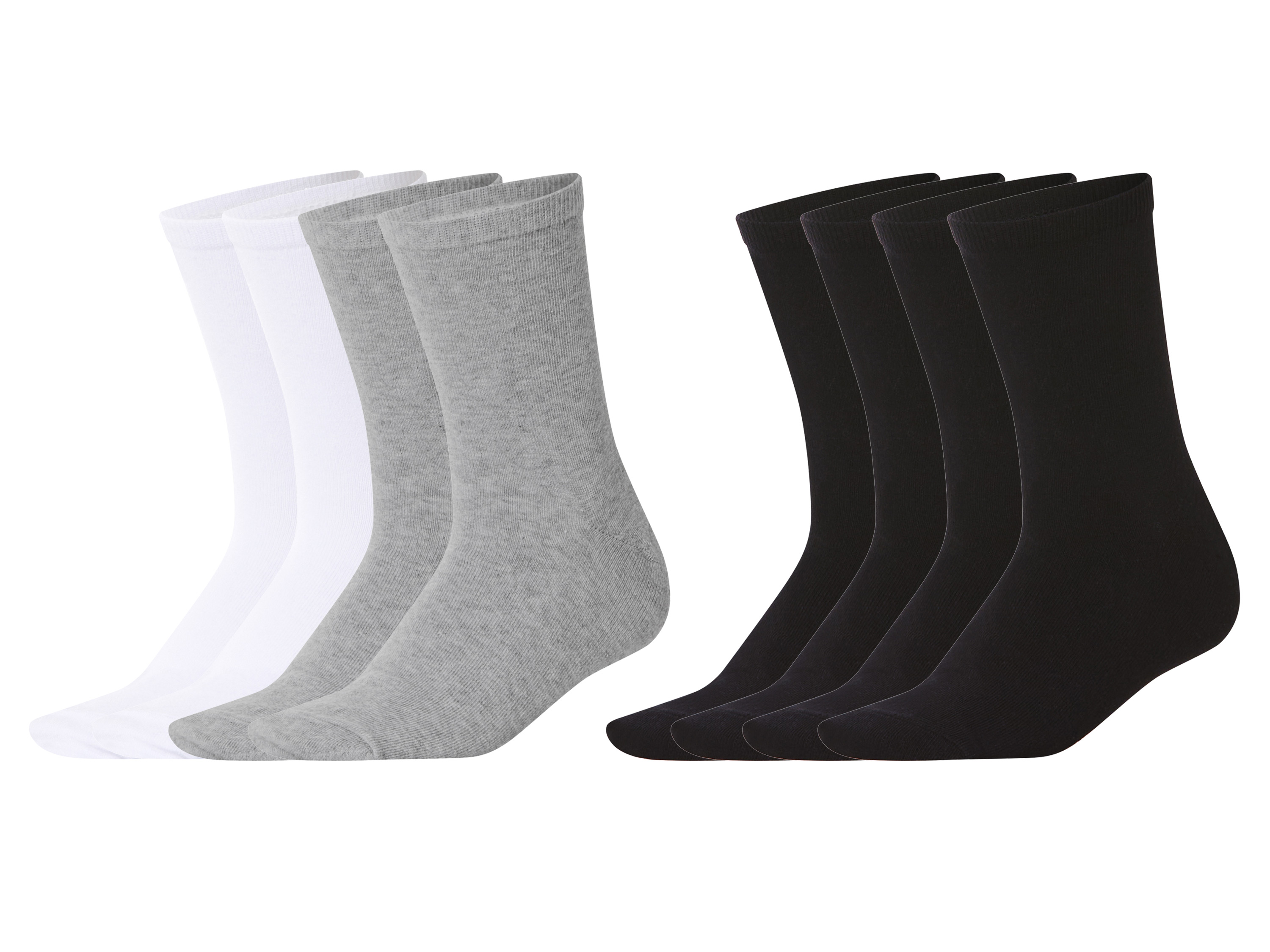 esmara® Skarpetki damskie z biobawełną, 4 pary