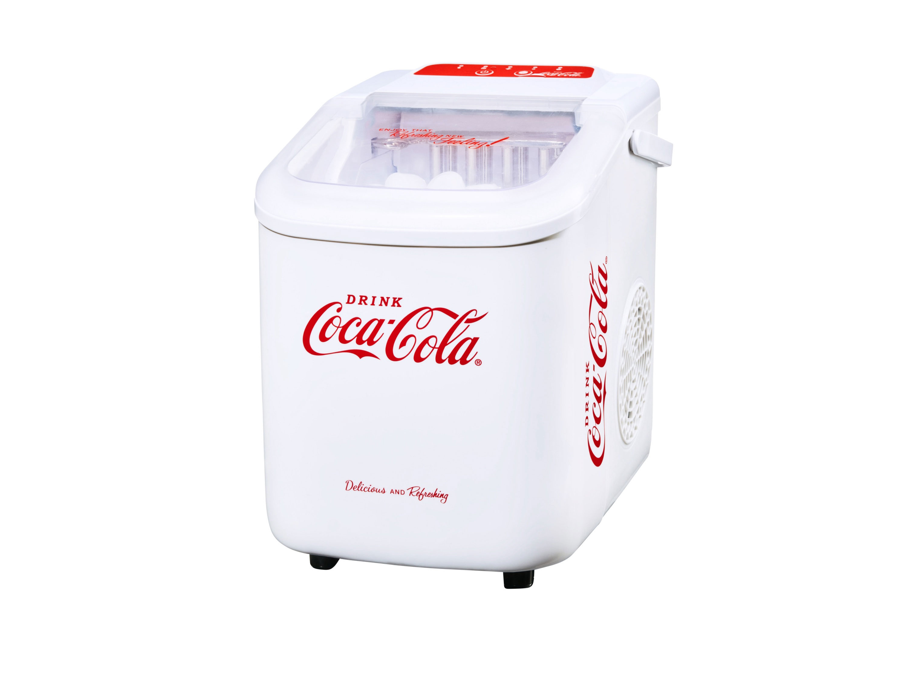Coca Cola Kostkarka do lodu z uchwytem do przenoszenia (Biały)