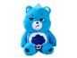 Niebieski pluszowy miś Grumpy Bear z granatową chmurą na brzuchu.