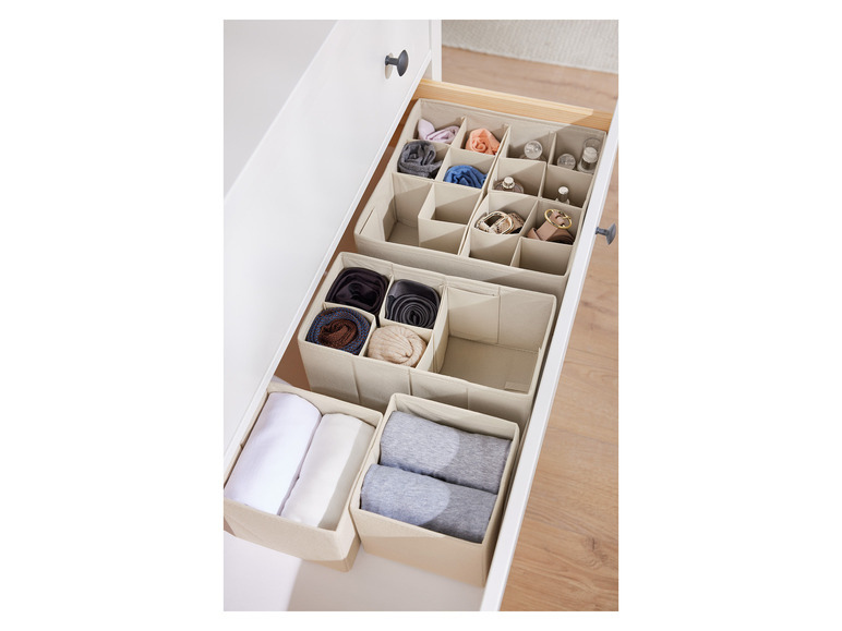 Zestaw 4 organizerów do szuflad; Zestaw 4 organizerów do szuflad