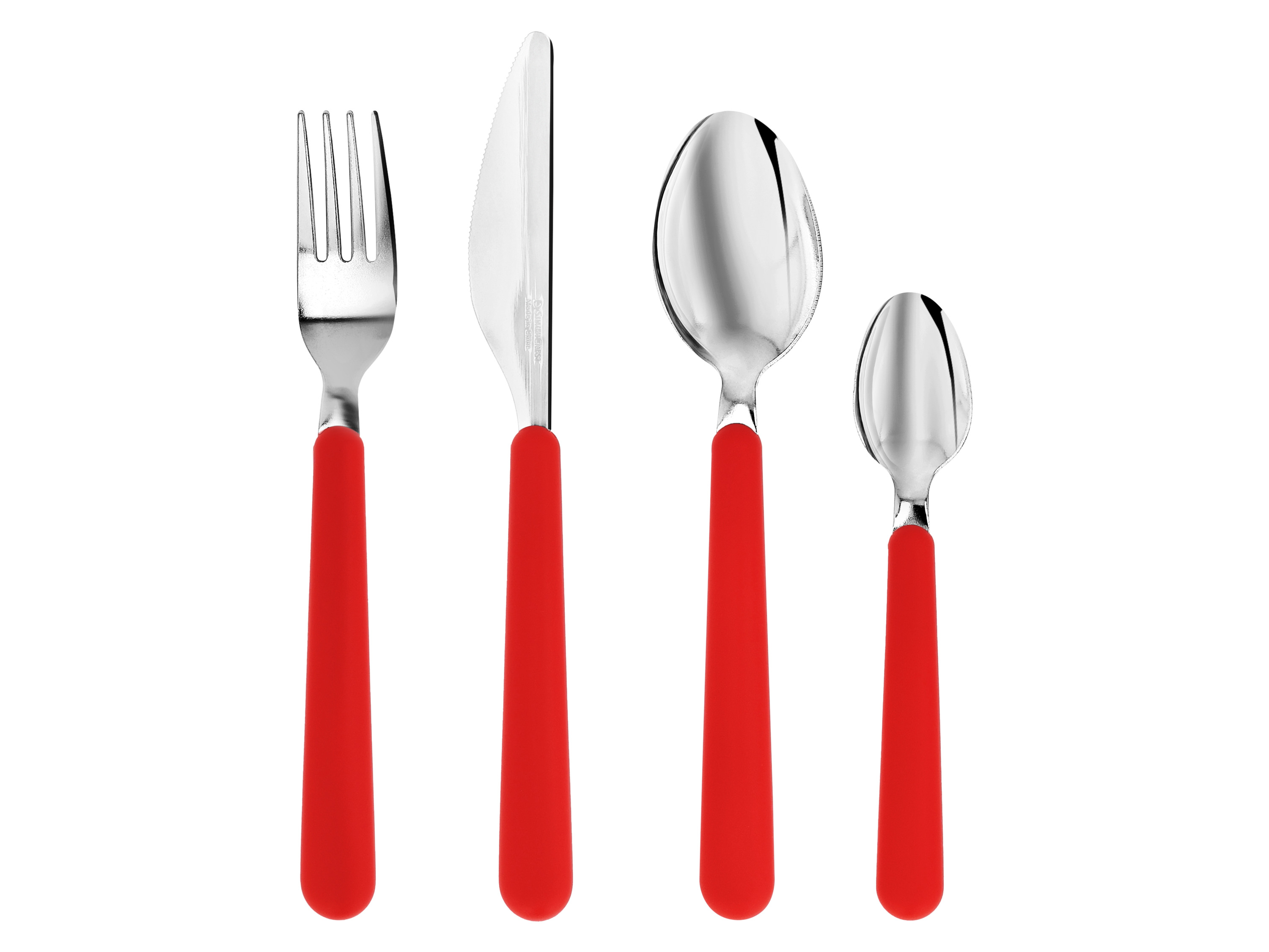 SILVERCREST® Zestaw sztućców ze stali nierdzewnej (Czerwony)
