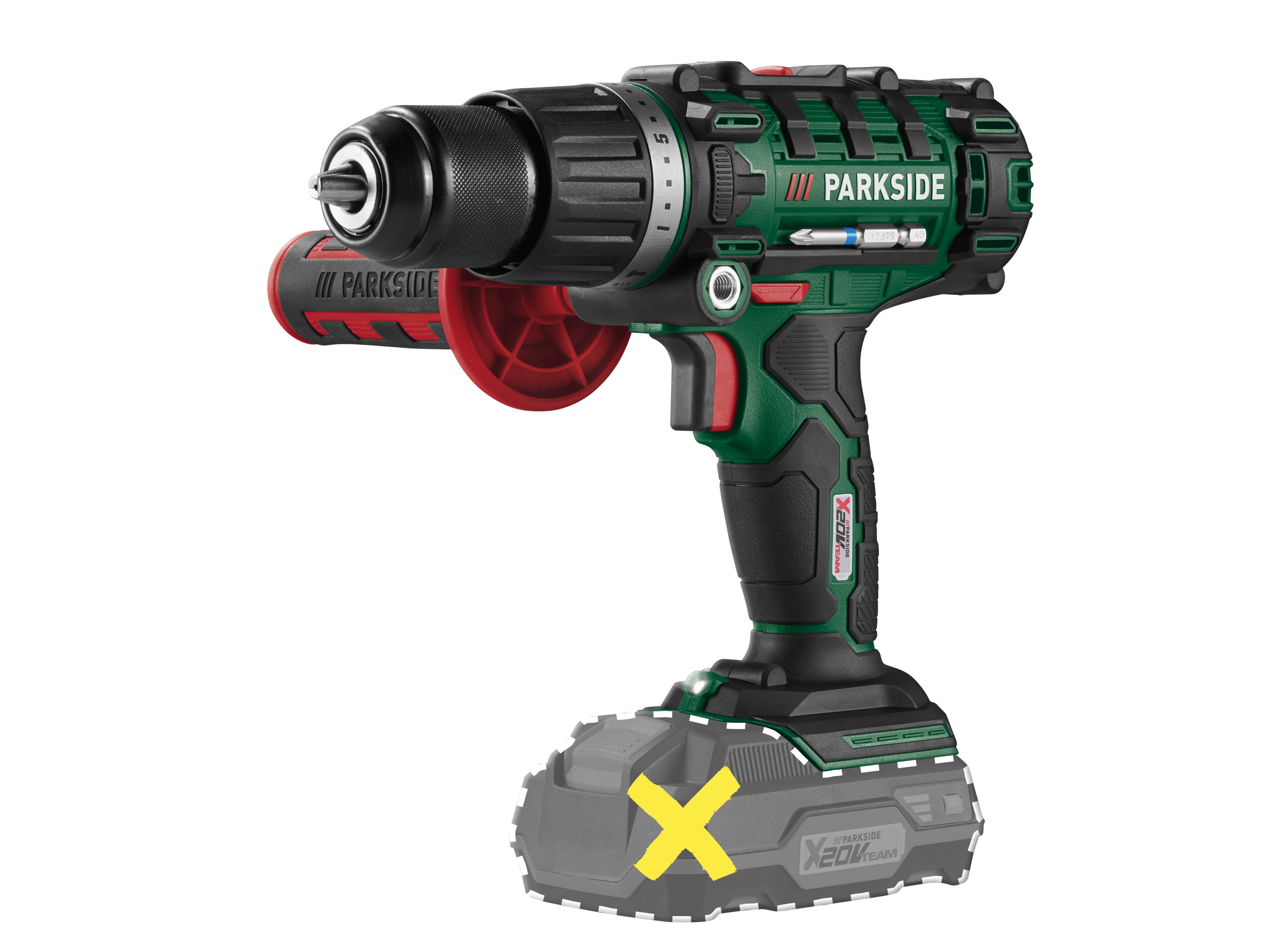PARKSIDE® Akumulatorowa wiertarkowkrętarka udarowa 20 V, PSBSA 20-Li E4, (bez akumulatora i ładowarki)