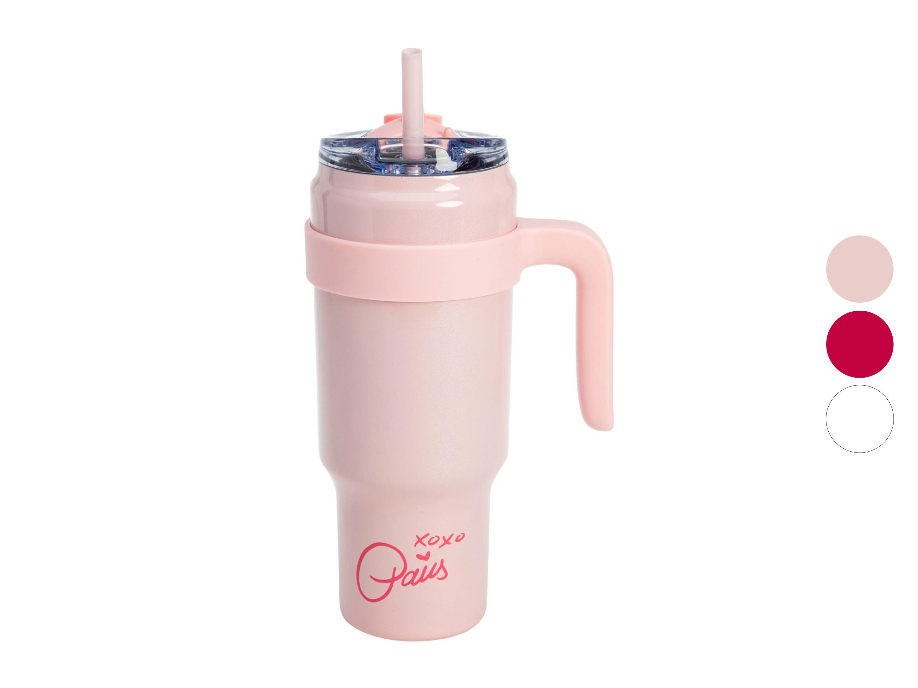 Paris Hilton Kubek termiczny z odpinanym uchwytem i słomką