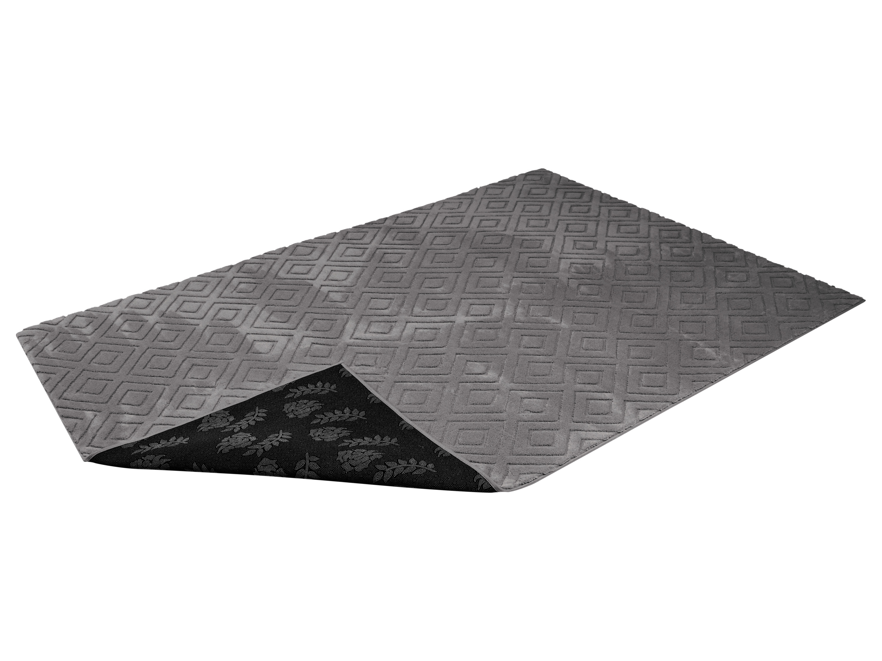 LIVARNO® Dywan z długim włosiem, 160 x 230 cm (Szary)