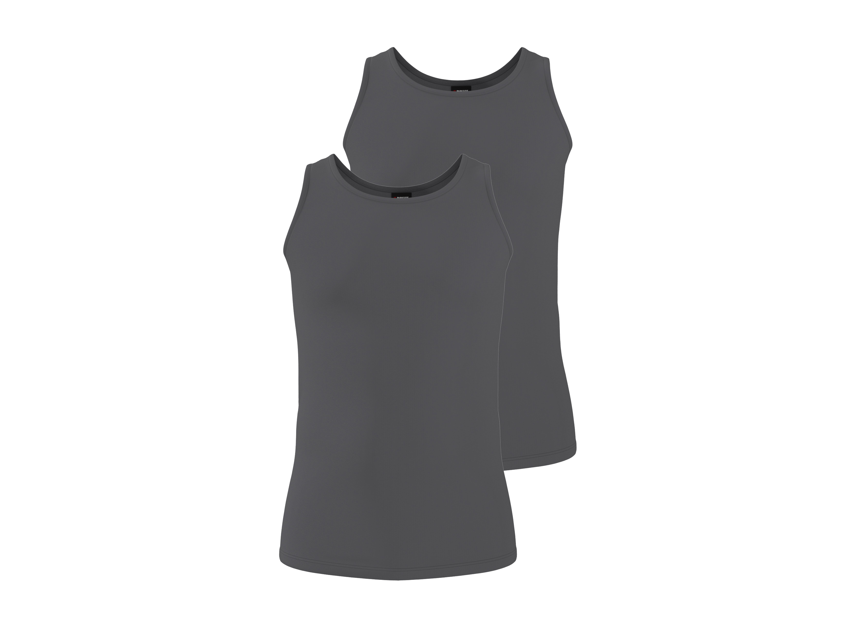 PARKSIDE® Koszulka bez rękawów męska, 2 sztuki (Szary, 5/M)