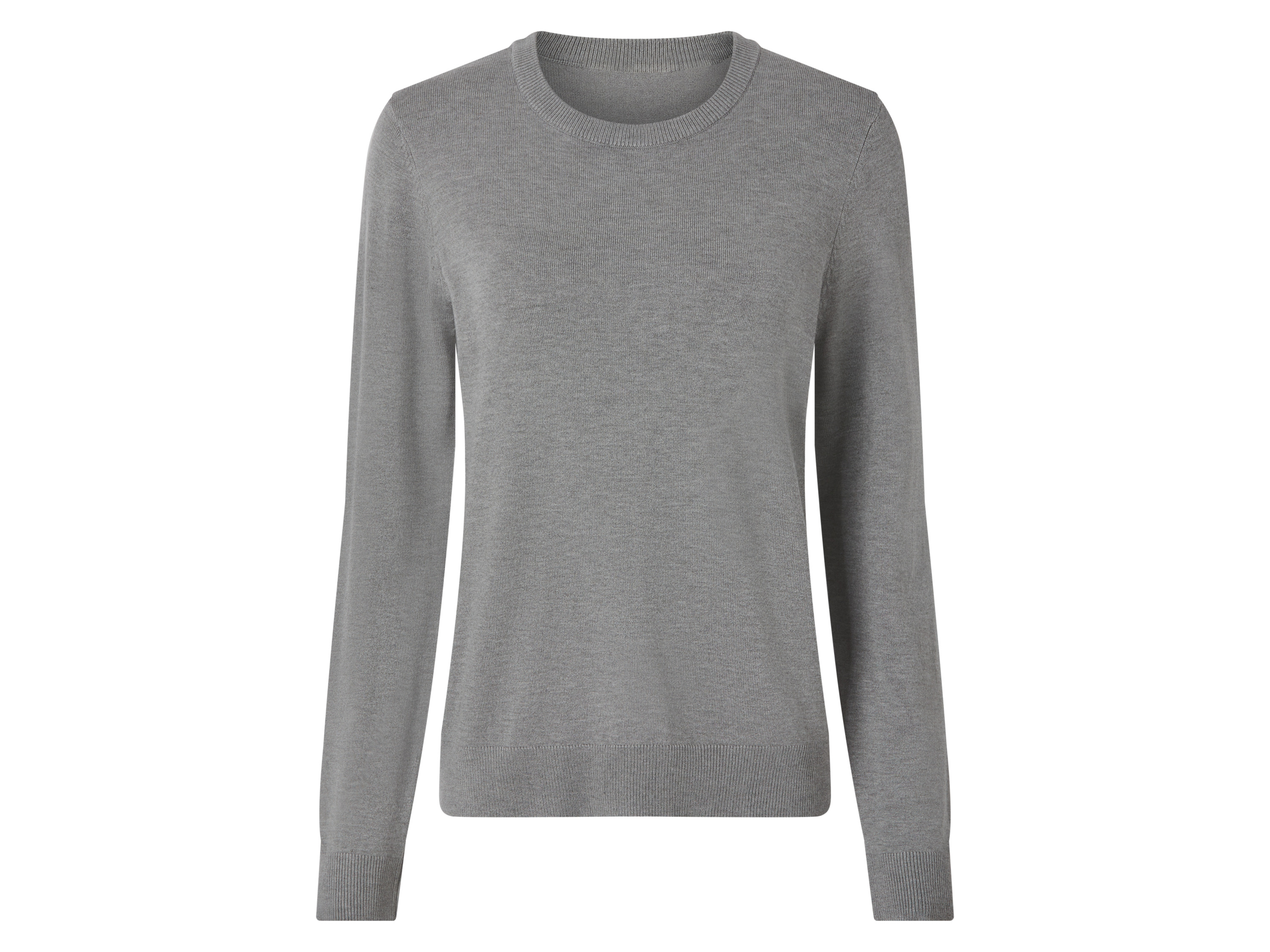 ESMARA® Damski sweter z cienkiego dzianiny (Szary, XL(48/50))