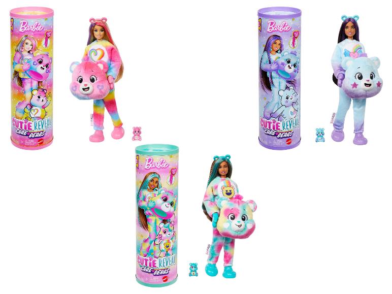 Lalki Barbie Cutie Reveal Care Bears w opakowaniu i poza opakowaniem