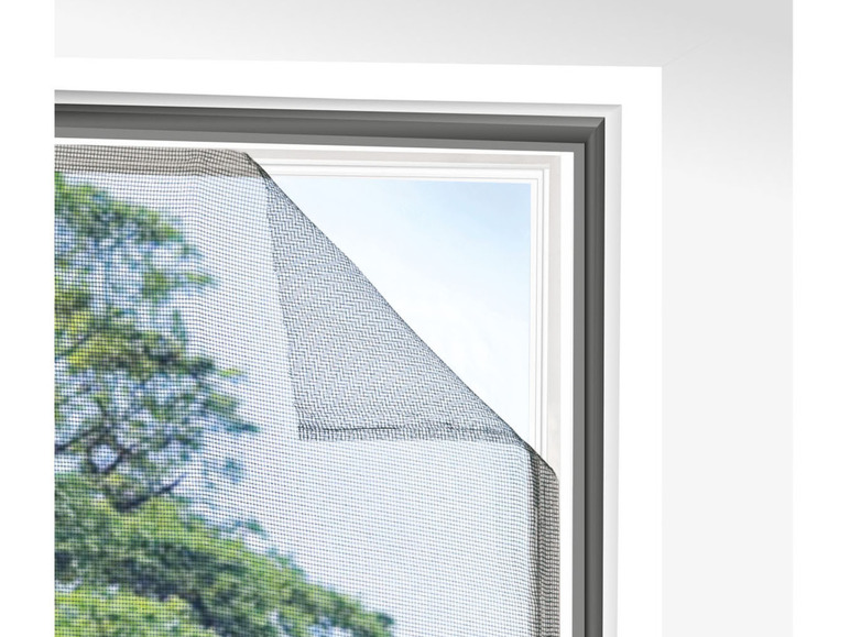 Pełny ekran: LIVARNO home Moskitiera na okno 130 x 150 cm, zestaw 2-częściowy / sięgająca do podłogi, 130 x 220 cm, 1 sztuka - zdjęcie 4