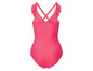 Różowy strój kąpielowy z falbankami