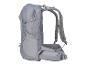 Szary plecak turystyczny, widok z boku