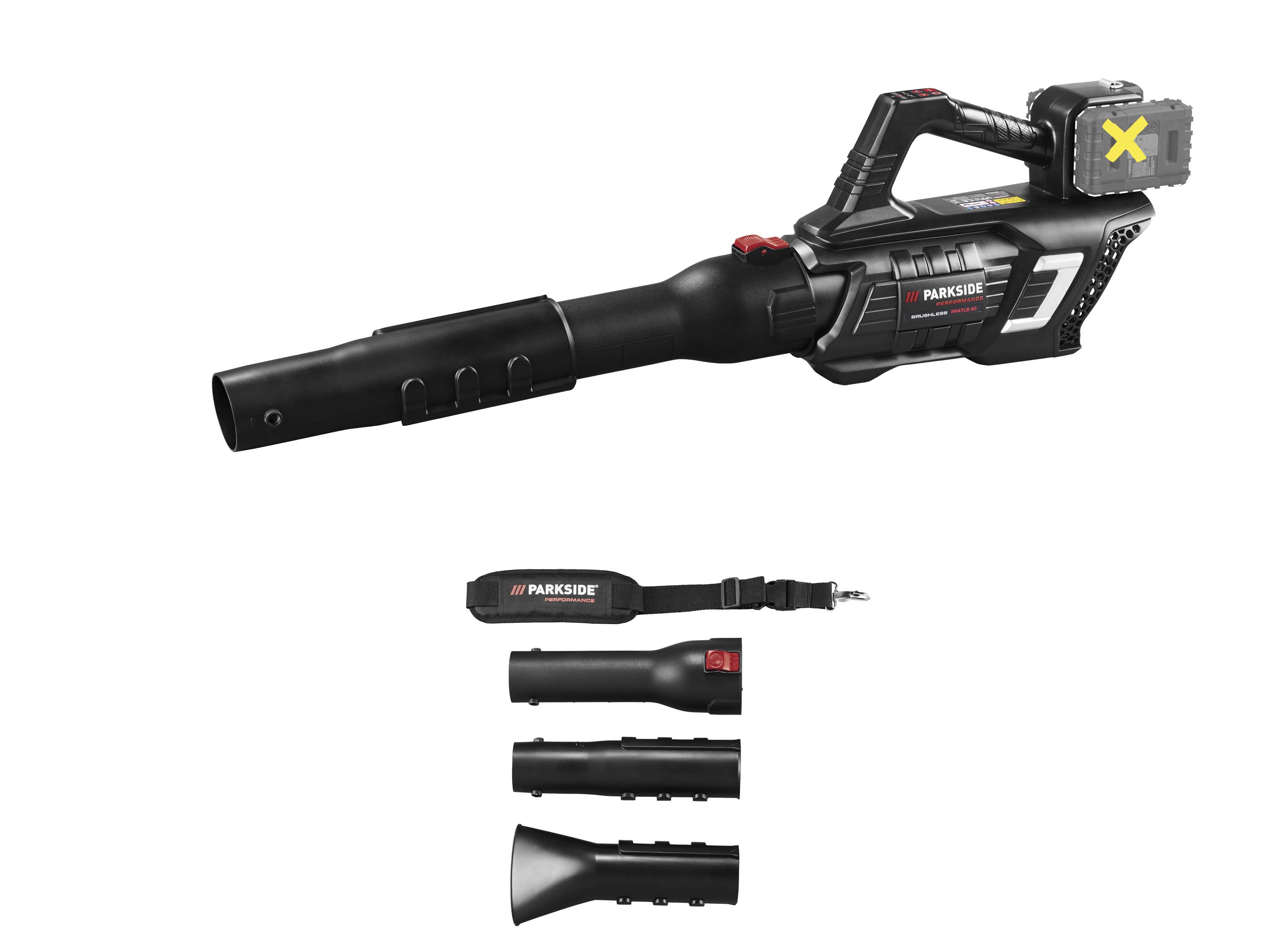 PARKSIDE PERFORMANCE® Akumulatorowa turbinowa dmuchawa do liści 40 V PPATLB 40 A1(bez akumulatorów i bez ładowarki)
