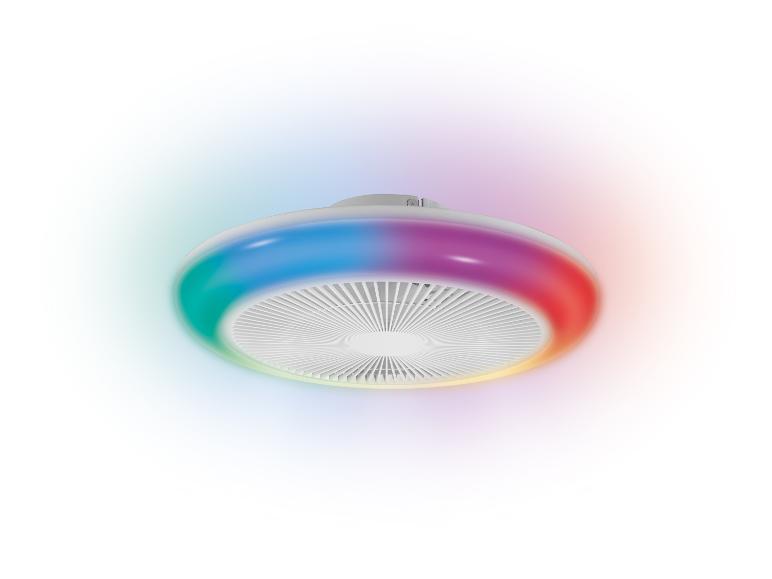 LIVARNO® Lampa sufitowa LED z wentylatorem | Lidl