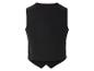 Czarna kamizelka męska, widok z tyłu.