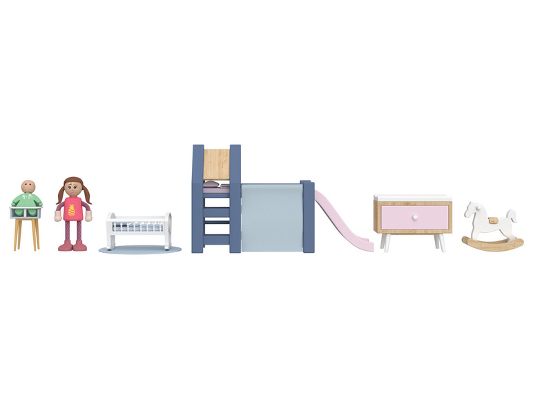 Pełny ekran: Playtive Zestaw miniaturowych mebelków lub lalek do domku dla lalek, 1 zestaw - zdjęcie 6