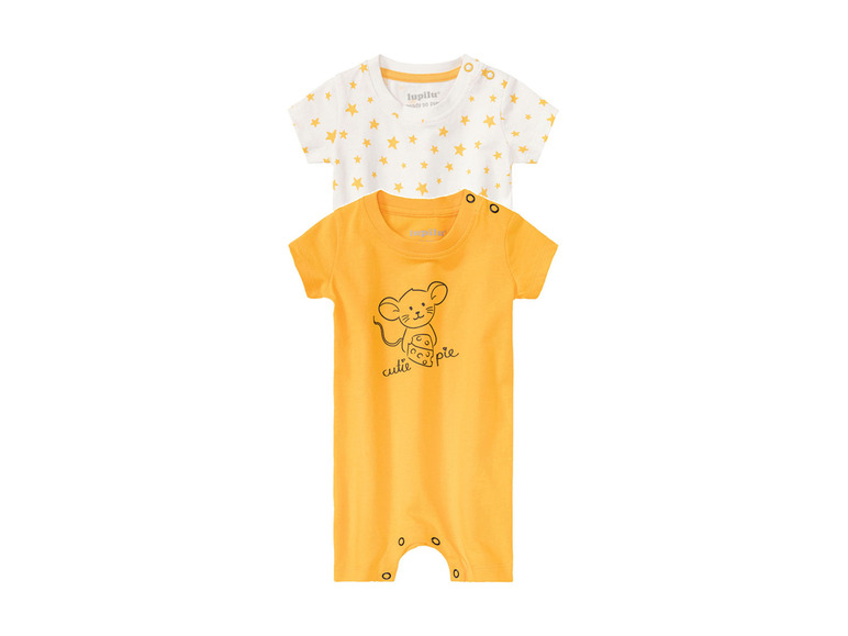 Pełny ekran: lupilu Rampersy, piżama niemowlęca z bawełny organicznej, 2 sztuki - zdjęcie 7