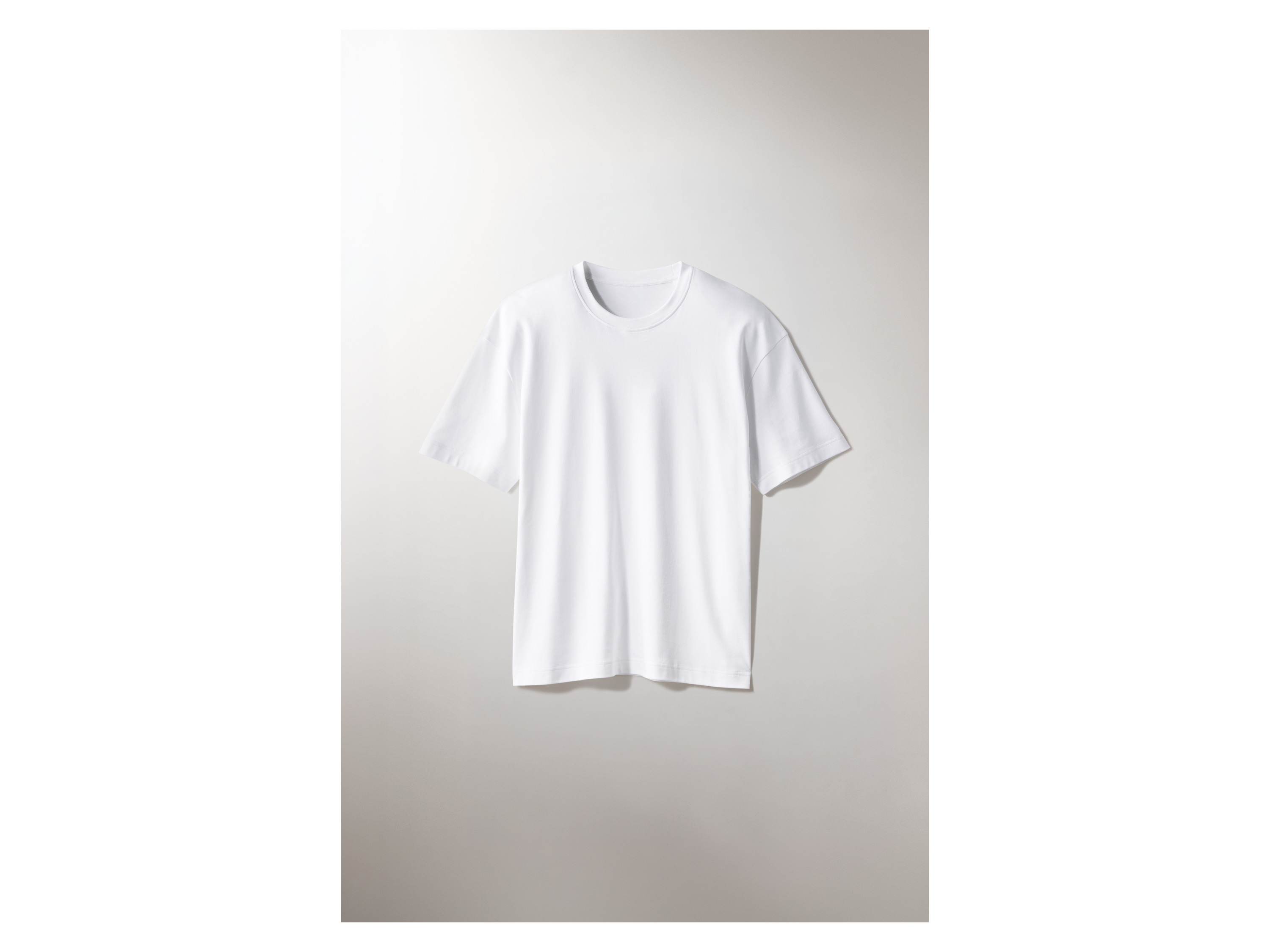 ESMARA MEN T-shirt premium męski oversize (biała, XL (56/58))