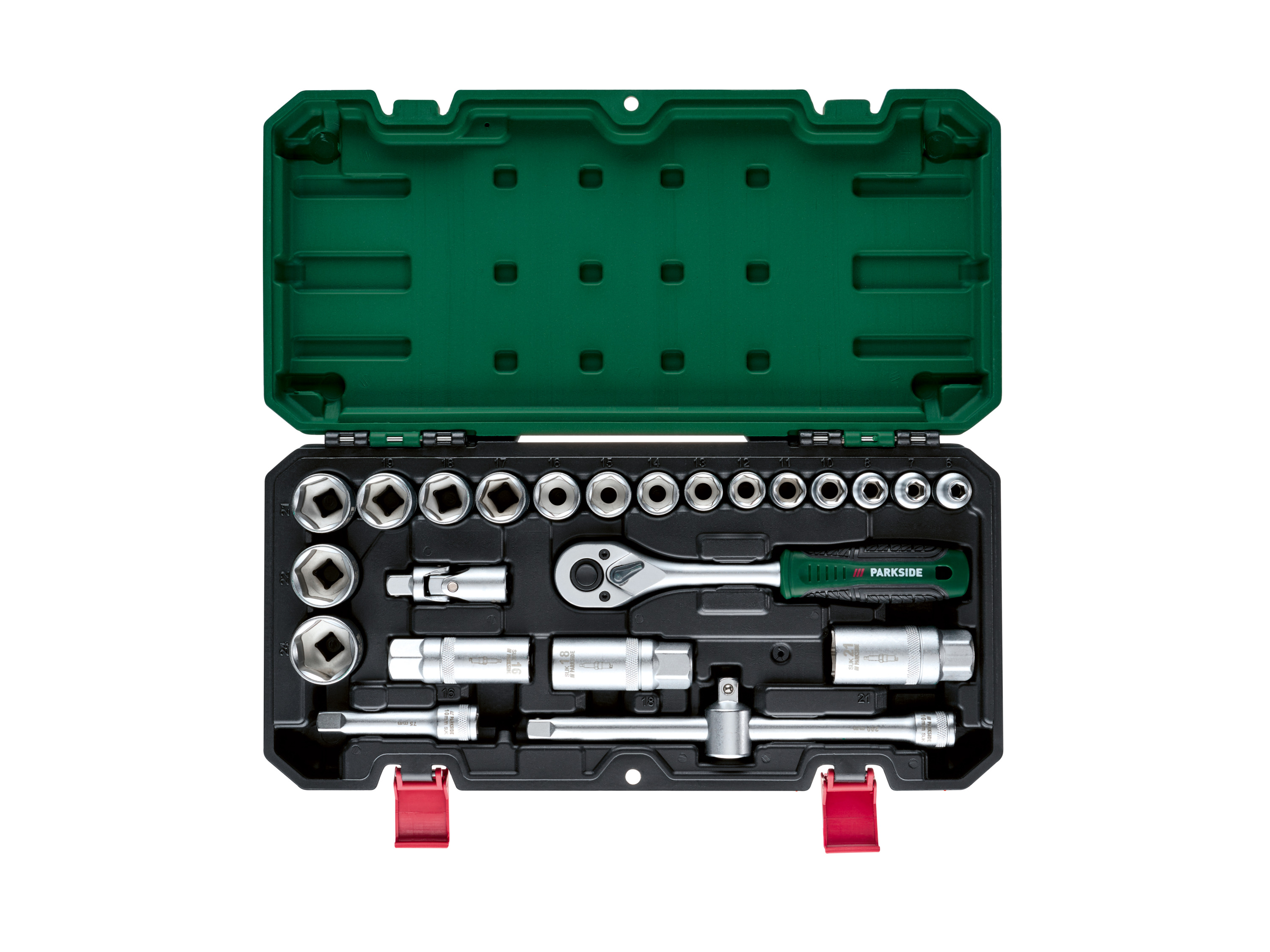 PARKSIDE® Zestaw kluczy nasadowych, 24 elementy
