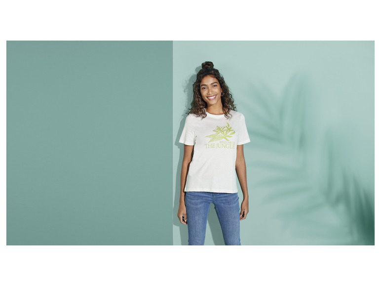 Pełny ekran: esmara® T-shirt damski bawełniany, z nadrukiem - zdjęcie 11