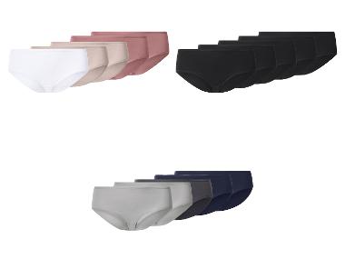 esmara® Majtki hipstery damskie z bawełną, 5 par
