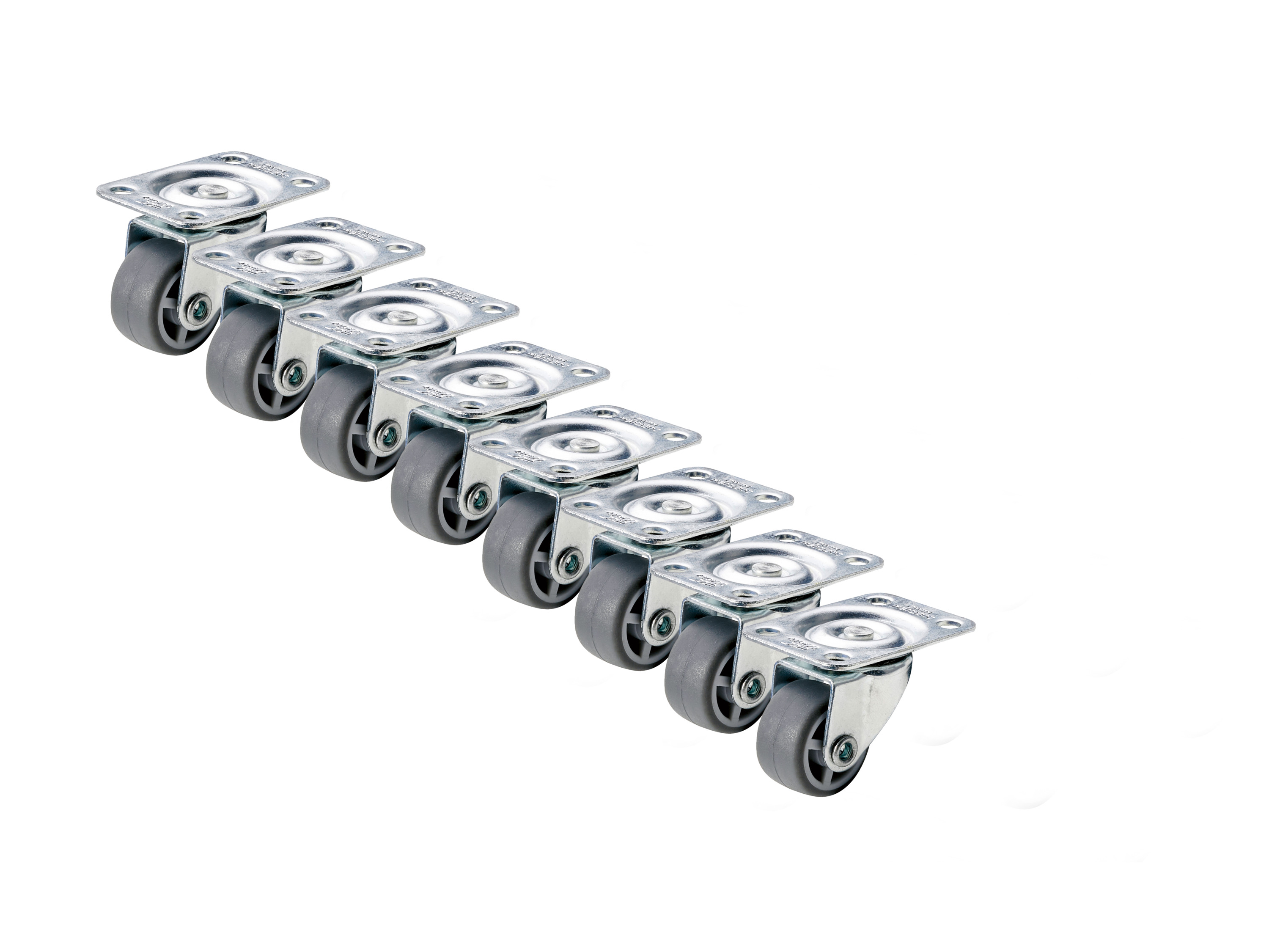 PARKSIDE® Kółka podwójne / Kółka skrętne / Mini kółka skrętne (Małe kółka, 8 sztuk)