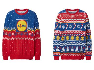 Sweter świąteczny męski z kolekcji Lidl Fan