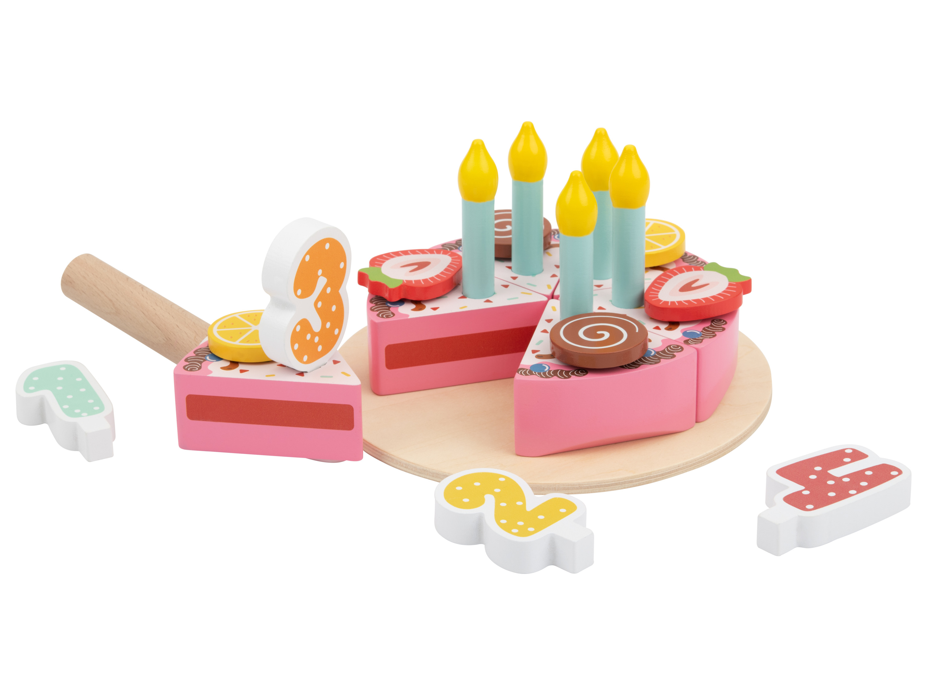 LUPILU® Zestaw drewnianych akcesoriów kuchennych (Ciasto)