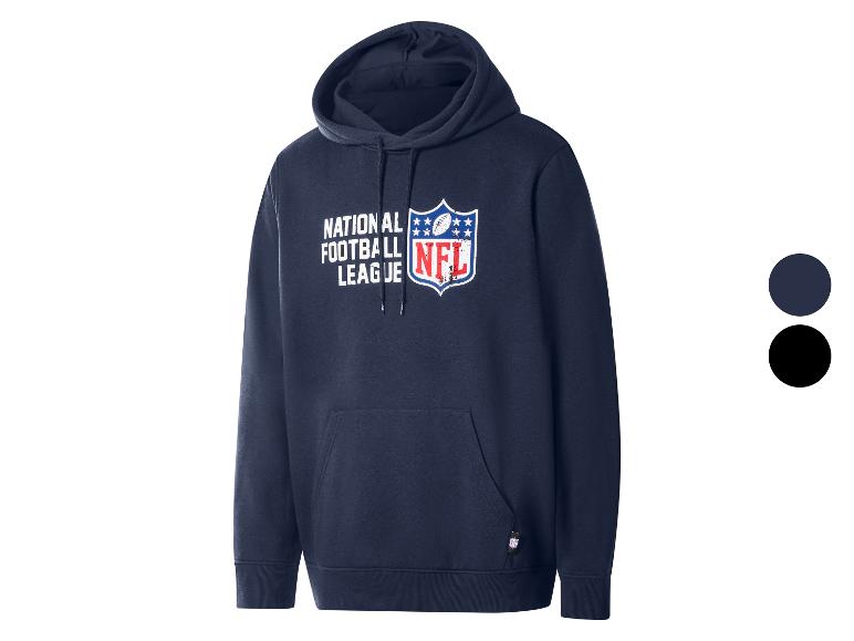 Granatowa bluza z kapturem z logo NFL
