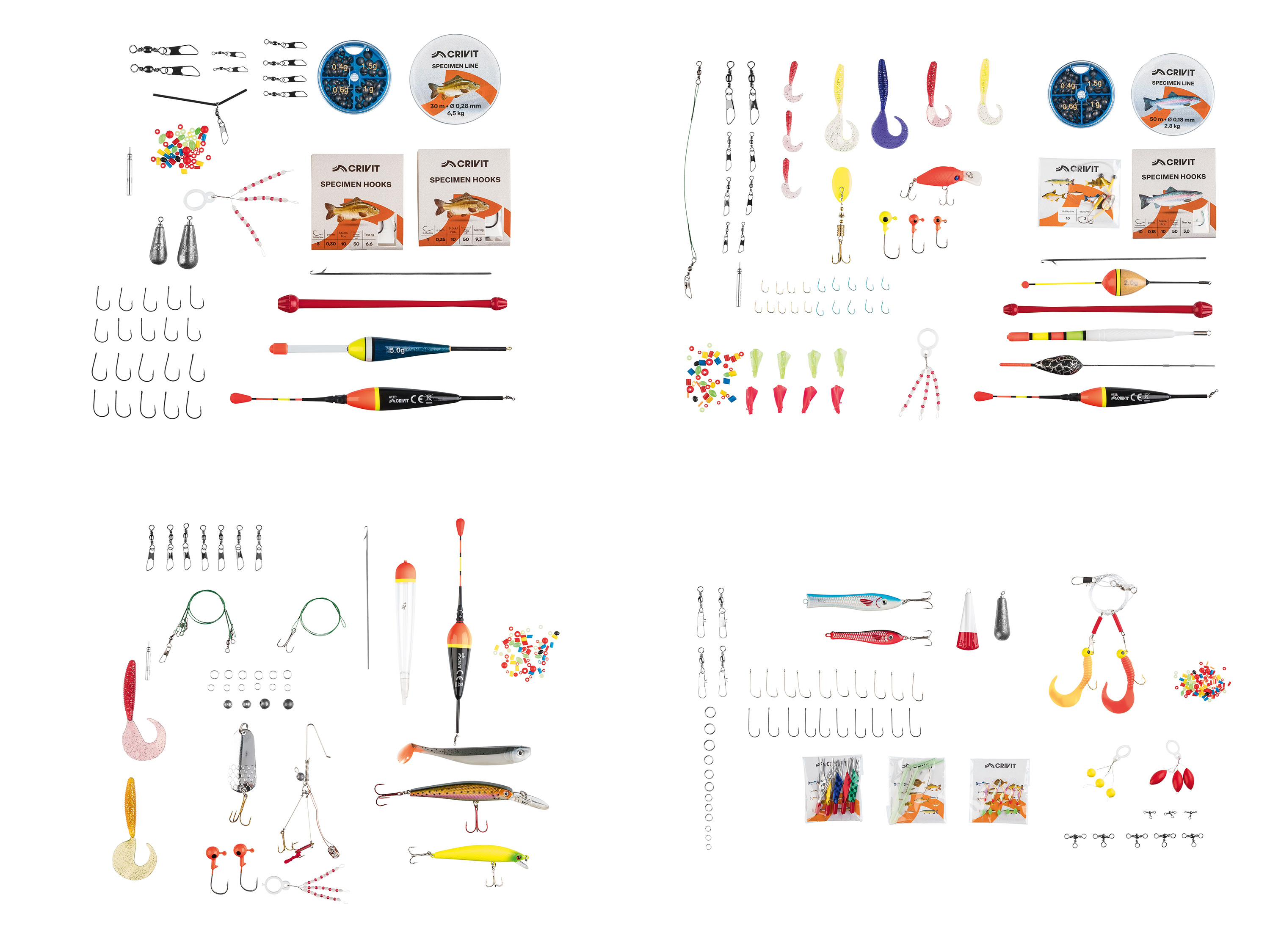 CRIVIT Pudełko z akcesoriami wędkarskimi