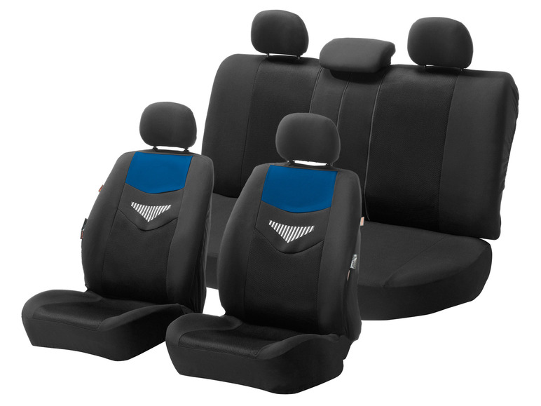 Pełny ekran: ULTIMATE SPEED® Zestaw pokrowców na fotele samochodowe, 14-częściowy - zdjęcie 2