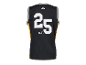 Czarna koszykarska koszulka Crivit z numerem 25.