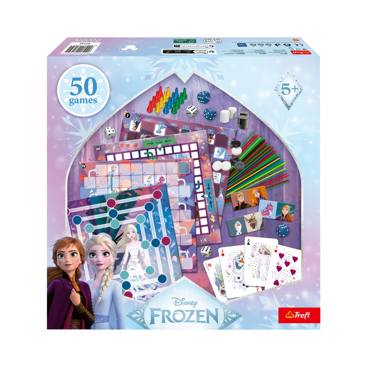 TREFL Zestaw gier Frozen / Disney / Paw Patrol / Stitch (Kraina Lodu)