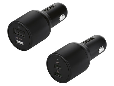TRONIC® Ładowarka samochodowa "TCR36 A1" USB-A & USB-C, 2x USB-C