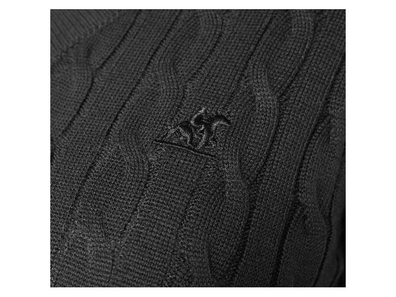 Czarny sweter z logo Lacoste.