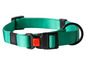 Zielony obroża dla psa marki Karlie z czarną klamrą.