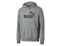 Szara bluza z kapturem Puma z czarnym logo Puma.