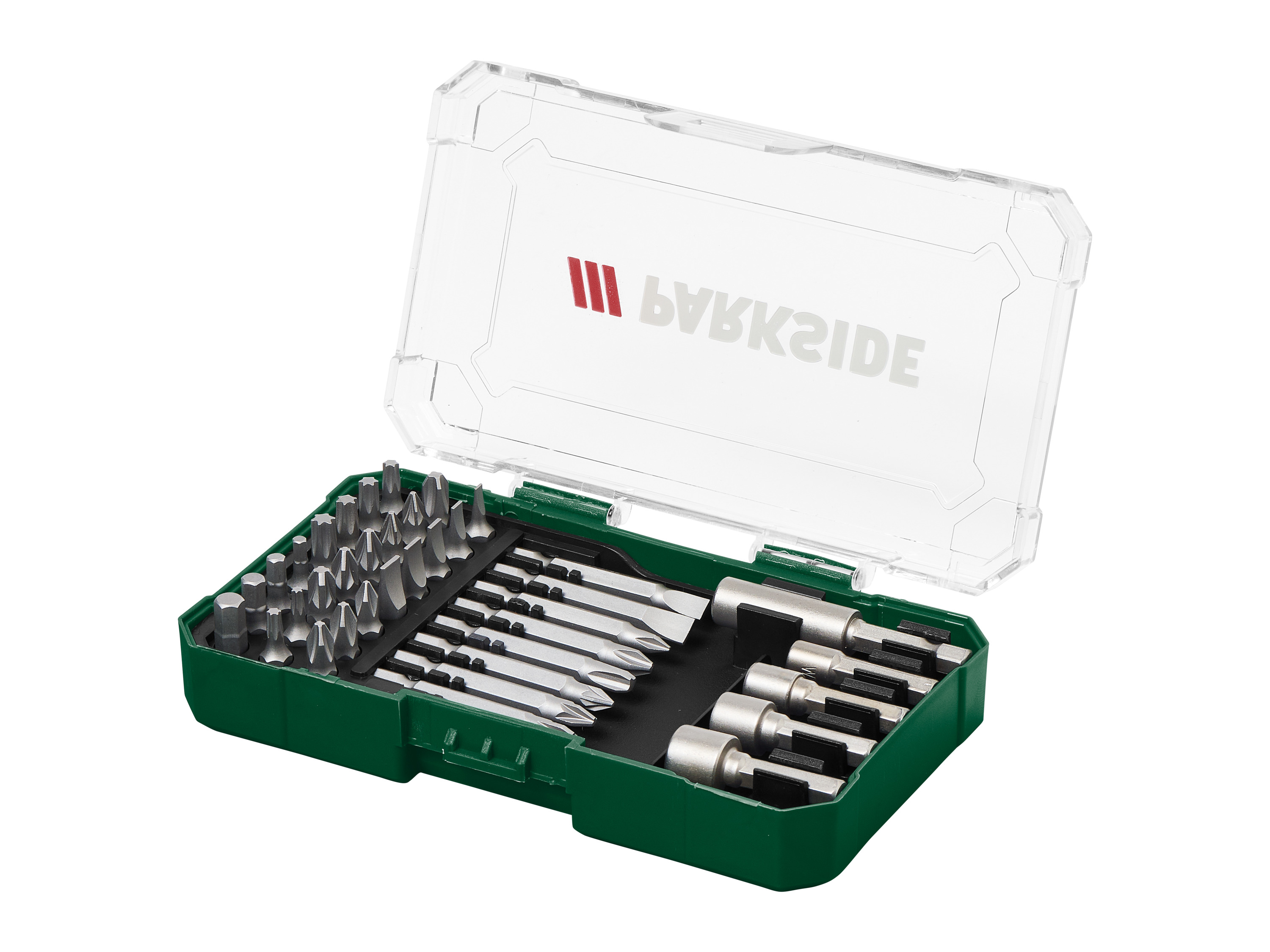 PARKSIDE® Zestaw wierteł, 15 elementów lub bitów, 37 elementów (Zestaw bitów wkrętakowych, 37 sztuk)