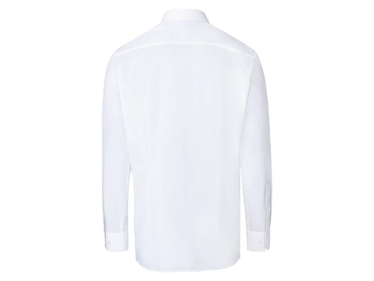 Pełny ekran: NOBEL LEAGUE® Koszula biznesowa męska z bawełny, slim fit, biała - zdjęcie 2