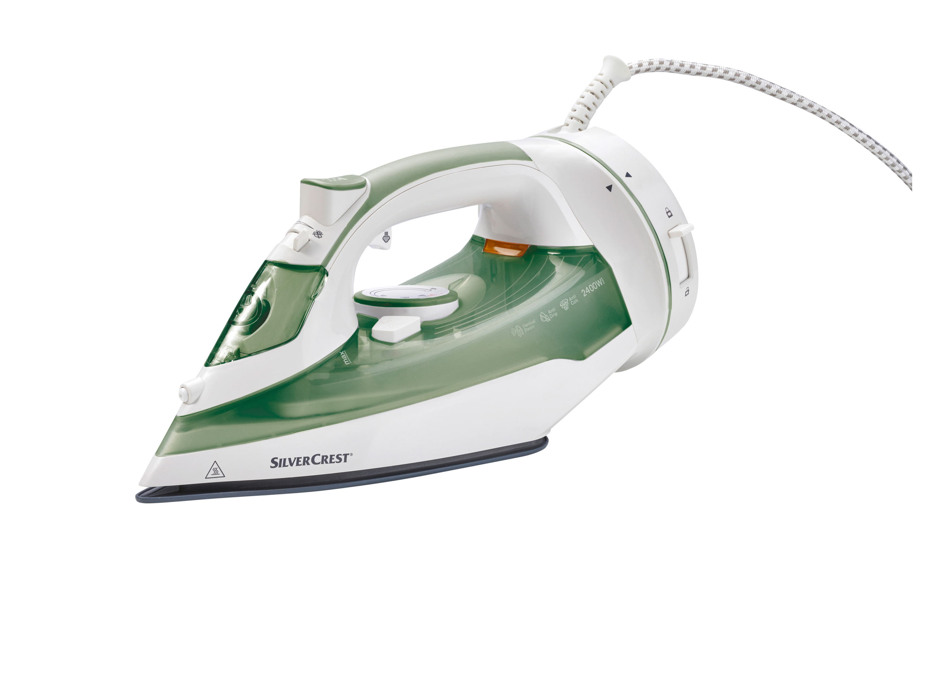 SILVERCREST® Żelazko parowe bezprzewodowe SDBK 2400 E1, 2400 W (Zielony)