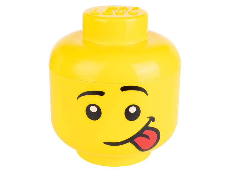 Pełny ekran: Pojemnik do przechowania w kształcie głowy Lego, 2 elementy - zdjęcie 3