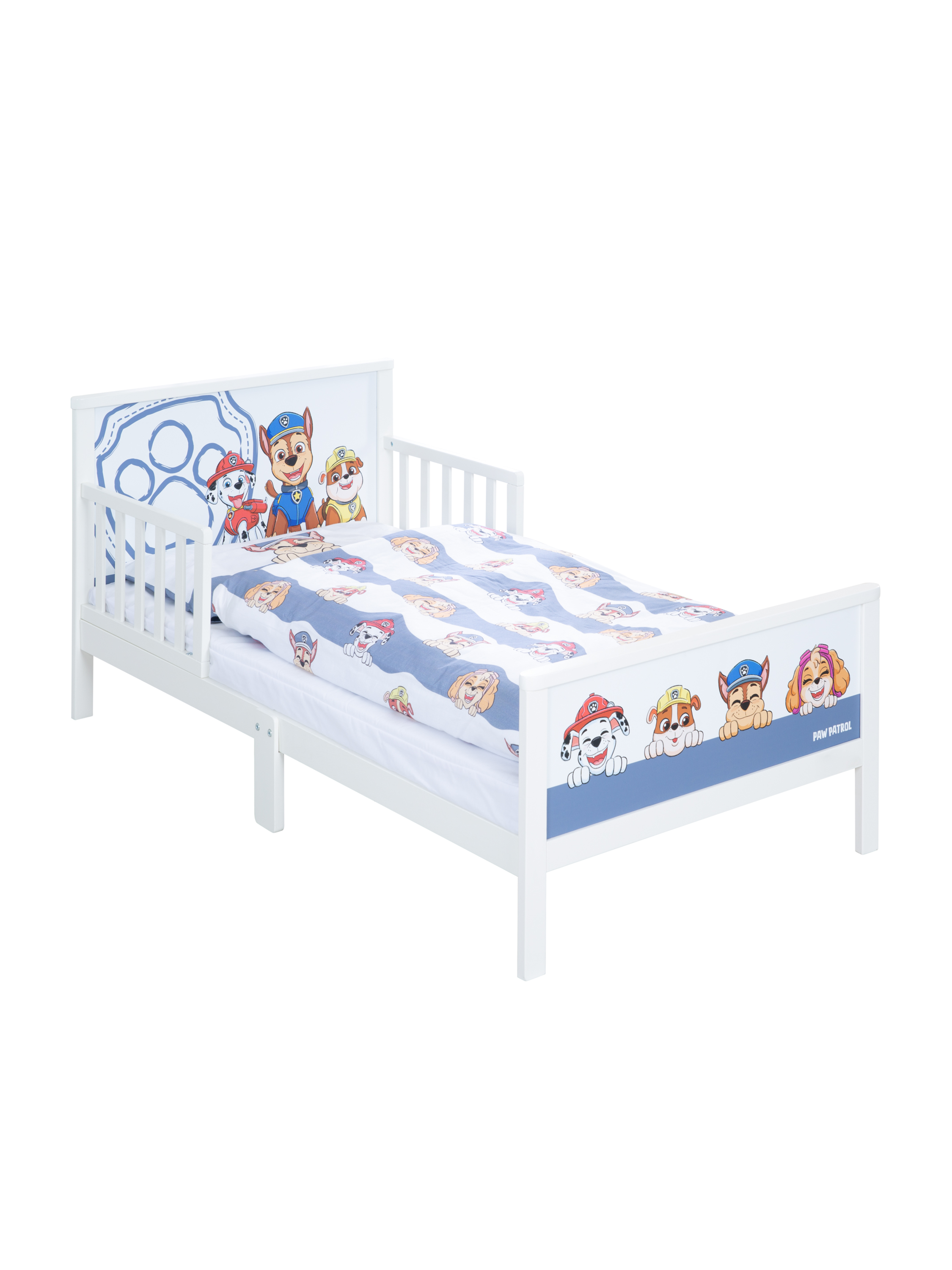 ROBA Łóżko dziecięce z kolekcji Psi Patrol / Świnka Peppa z kompletem pościeli, 70x140 cm