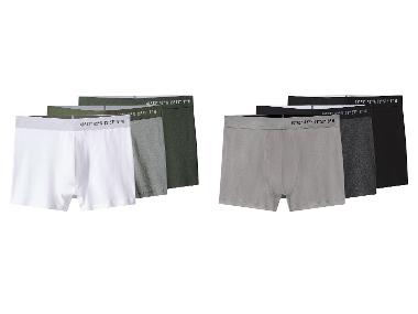 esmara Men Bokserki męskie z bawełną, 3 pary